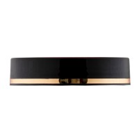 Tampa Olimpic preta com friso 63mm