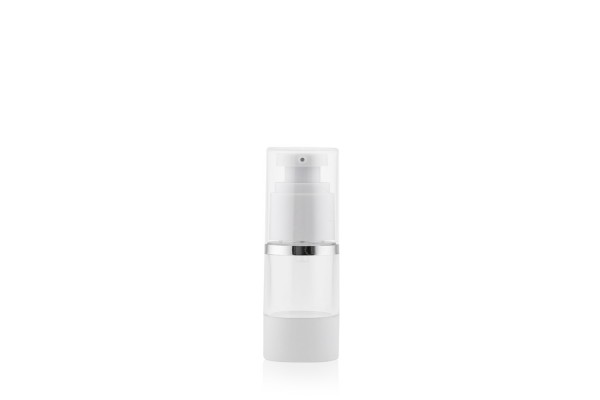 Frasco Airless Absolut Cristal e Prata 15ml