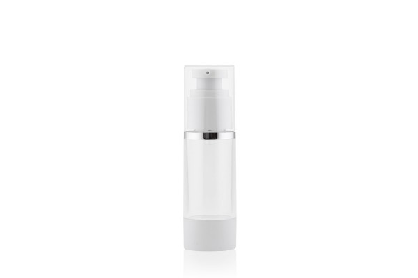Frasco Airless Absolut Cristal e Prata 30ml