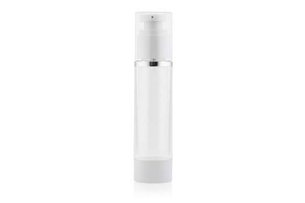 Frasco Airless Absolut Cristal e Prata 50ml
