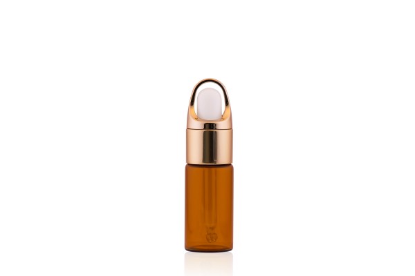 Gotejador Ática Âmbar e Dourado 10ml