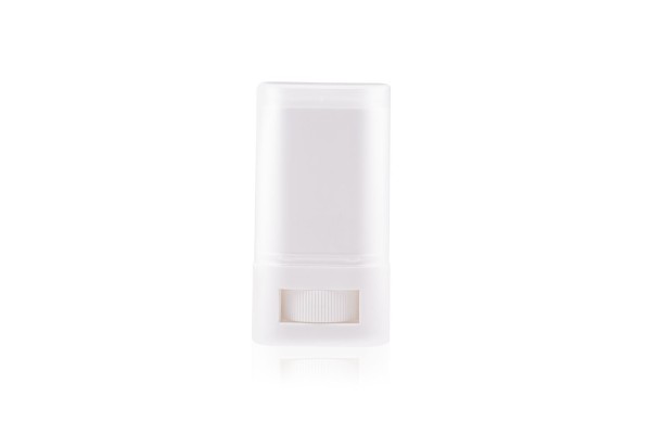 Makeup Bastão Oval Branco com Tampa Natural 16gr
