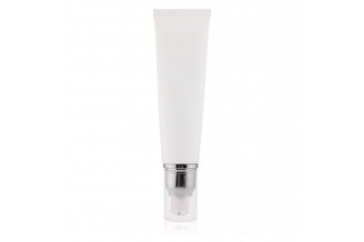 Bisnaga Branca Tube Pump Prata 60ml