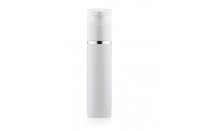 Frasco Airless Absolut Branco e Prata 50ml