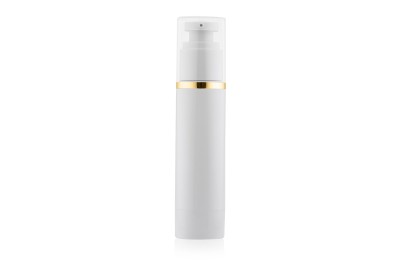 Frasco Airless Absolut Branco e Dourado  50ml