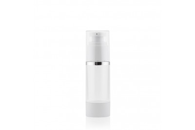 Frasco Airless Absolut Cristal e Prata 30ml