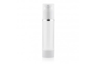 Frasco Airless Absolut Cristal e Prata 50ml