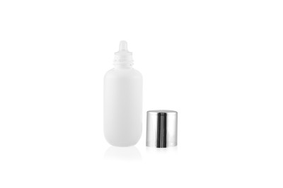 Frasco Dropper Prime Branco e Prata 30ml