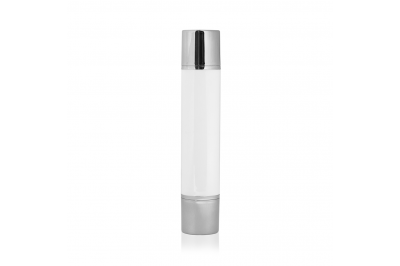 Frasco Duplo Slim Branco e Prata 30ml (2x15ml)