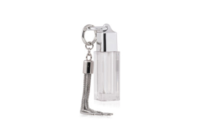 Gloss Glow Transparente e Prata 3,5ml com Chaveiro Franja