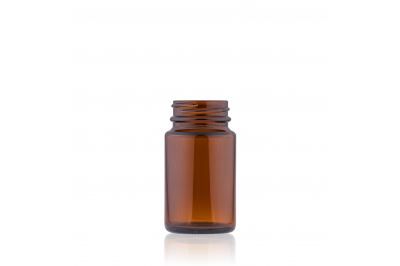 Pote Capsula Vidro Âmbar 75ml