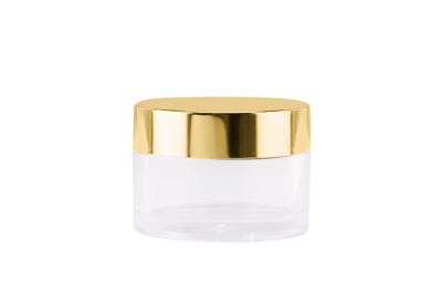 Pote Basic Transparente 30ml com Tampa Dourada