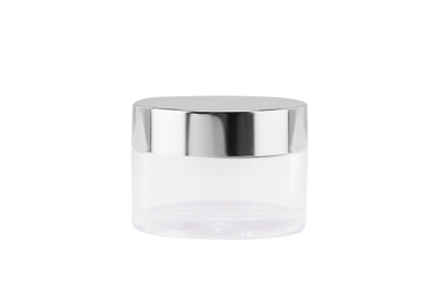 Pote Basic Transparente 30ml com Tampa Prata