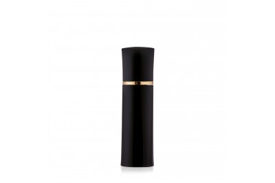 Frasco Airless PTG Preto com Friso Dourado 30ml